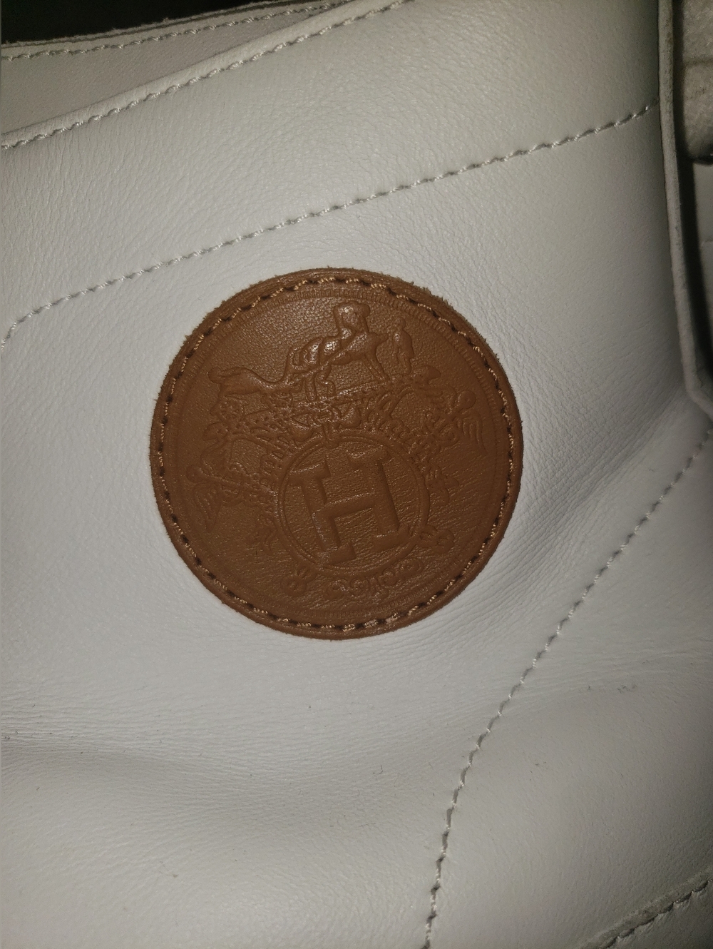Hermes White Calf Skin Leather High Top Climb Sneaker Boots 41